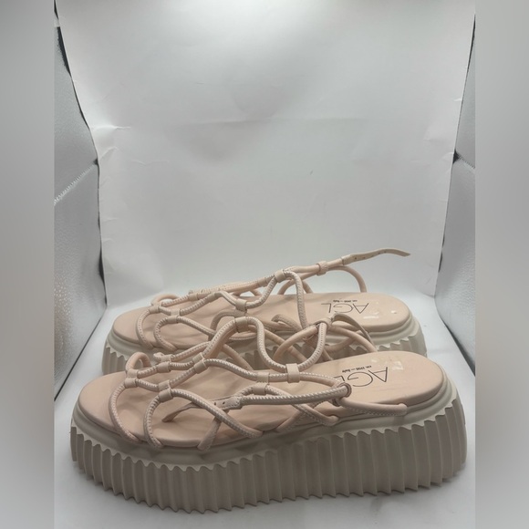 AGL Messy Platform Sandals SZ 10 - Picture 6 of 7
